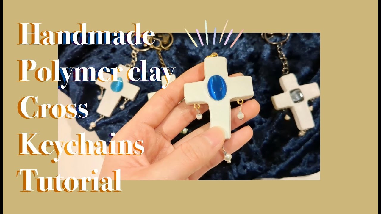 Create New Products With Me. Polymer Clay Cross Keychains Tutorial