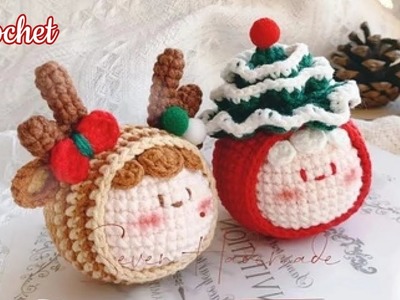 Crochet christmas ornaments.christmas ball
