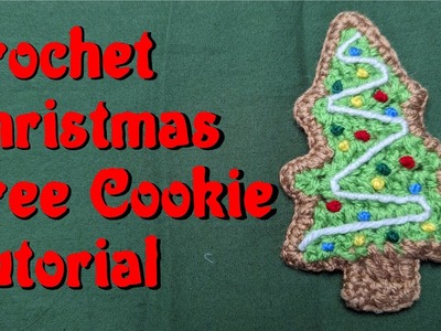 Crochet Christmas Tree Cookie Tutorial | Holiday Cookies #2