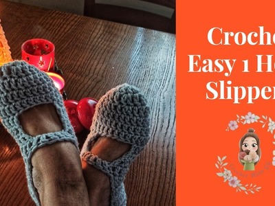 Crochet East 1 Hour Slippers. Crochet for Beginners