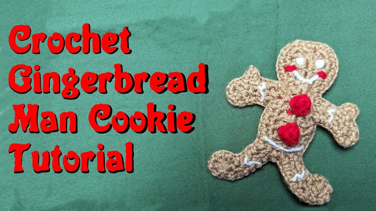 Crochet Gingerbread Man Tutorial | Holiday Cookies #1