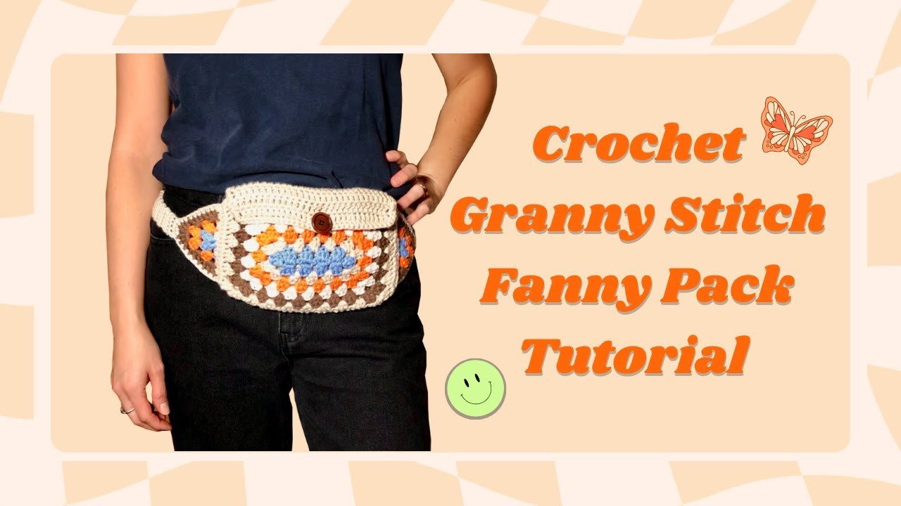 Crochet Granny Stitch Fanny Pack Tutorial | Beginner Friendly