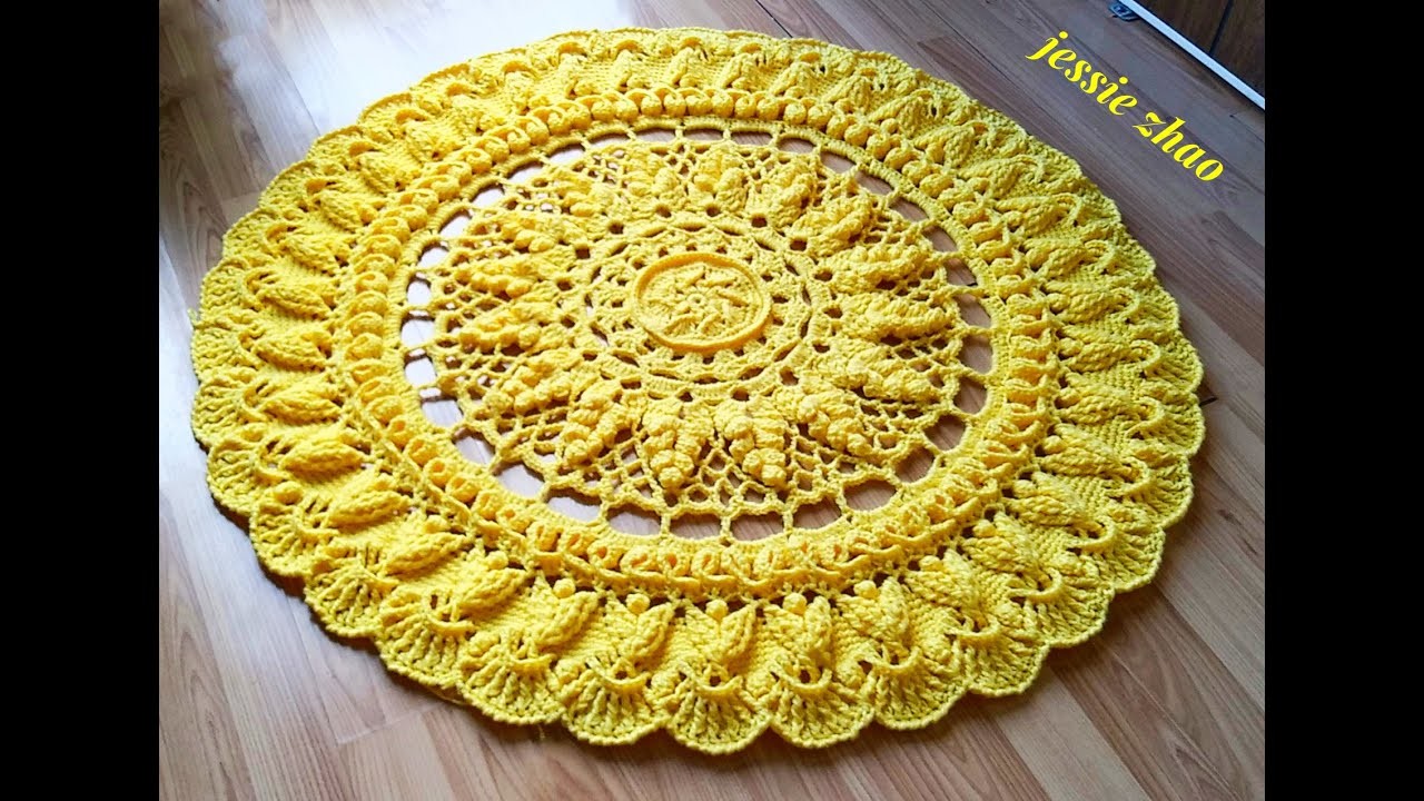 Crochet home rug #84 easy pattern.crochet mandala.Häkelmandala.mandala de crochê.Virka mandala