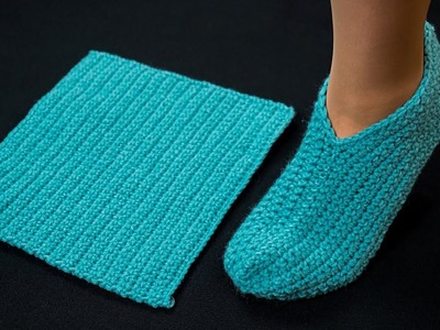Crochet slippers without a seam on the sole for beginners - a step-by-step tutorial!