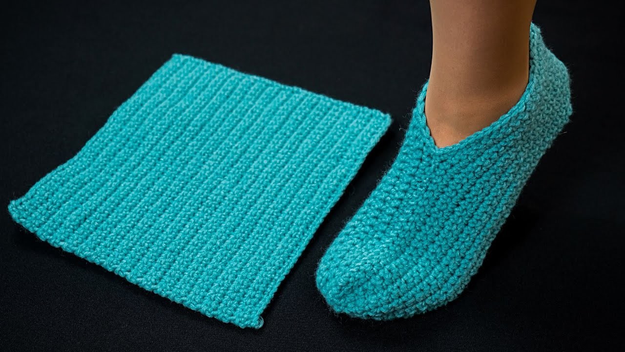 Crochet slippers without a seam on the sole for beginners - a step-by-step tutorial!