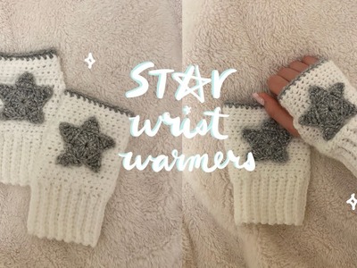 Crochet star wrist warmers | easy tutorial ✰