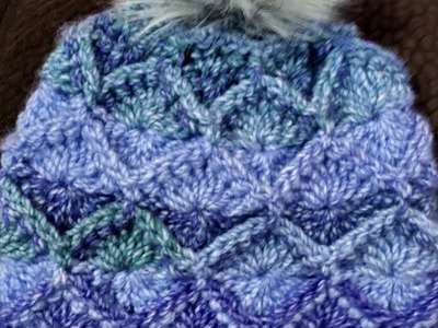 Crochet textured hat tutorial- Reflective Peaks