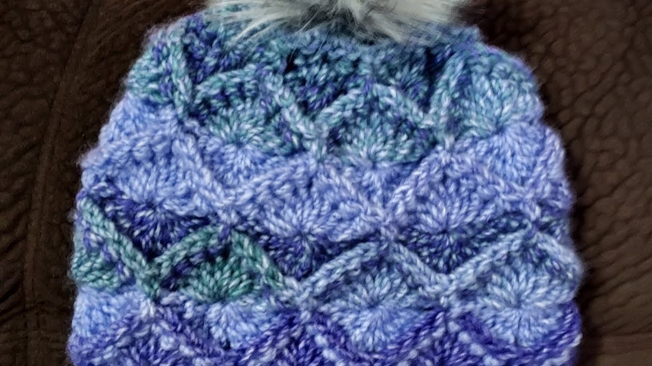 Crochet textured hat tutorial- Reflective Peaks