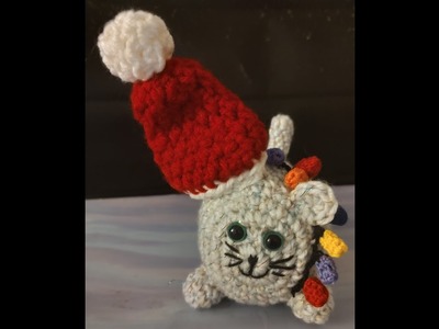 Crochet Tutorial - Easy.beginner Friendly Tinsel the Christmas Cat Loaf - CAT ONLY, SEE DESCRIPTION