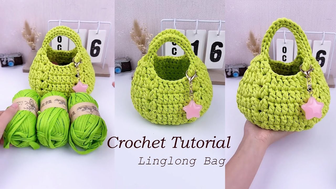 Cute and Super Easy Crochet Ling long Bag Tutorial for Beginner