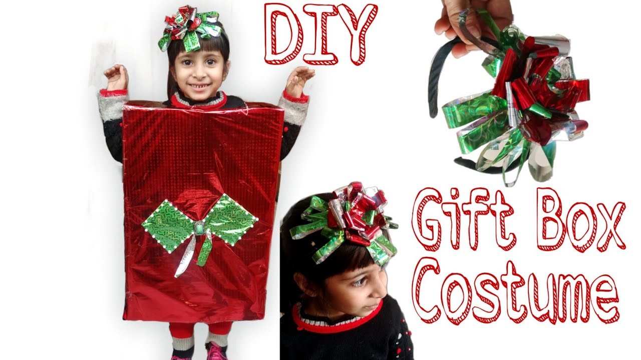 DIY Gift Box Costume | Christmas Costume Idea | Fancy Dress competition costume #costume