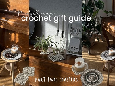 Easy crochet COASTERS tutorial - GIFT GUIDE 02