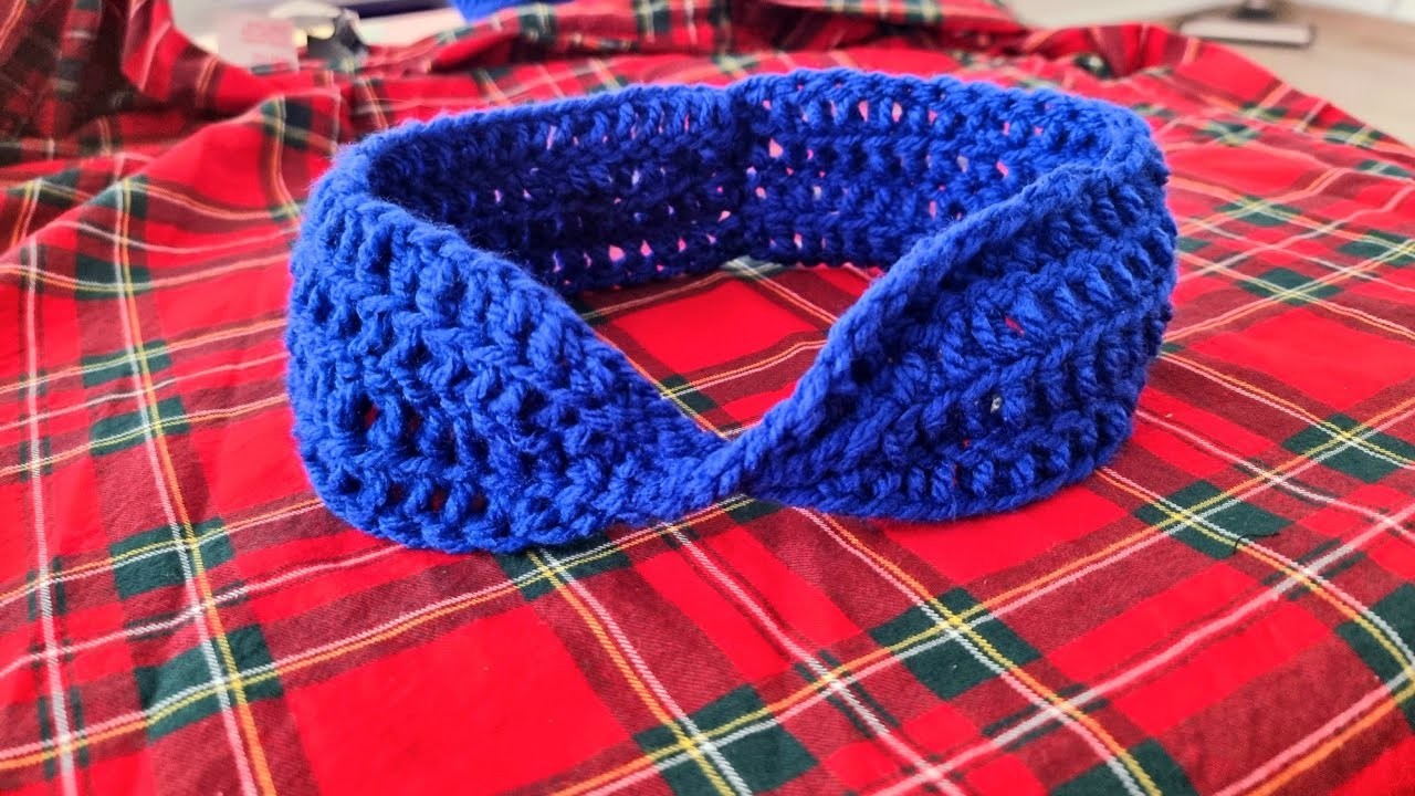 Easy crochet headband tutorial for left-handed #diy????????