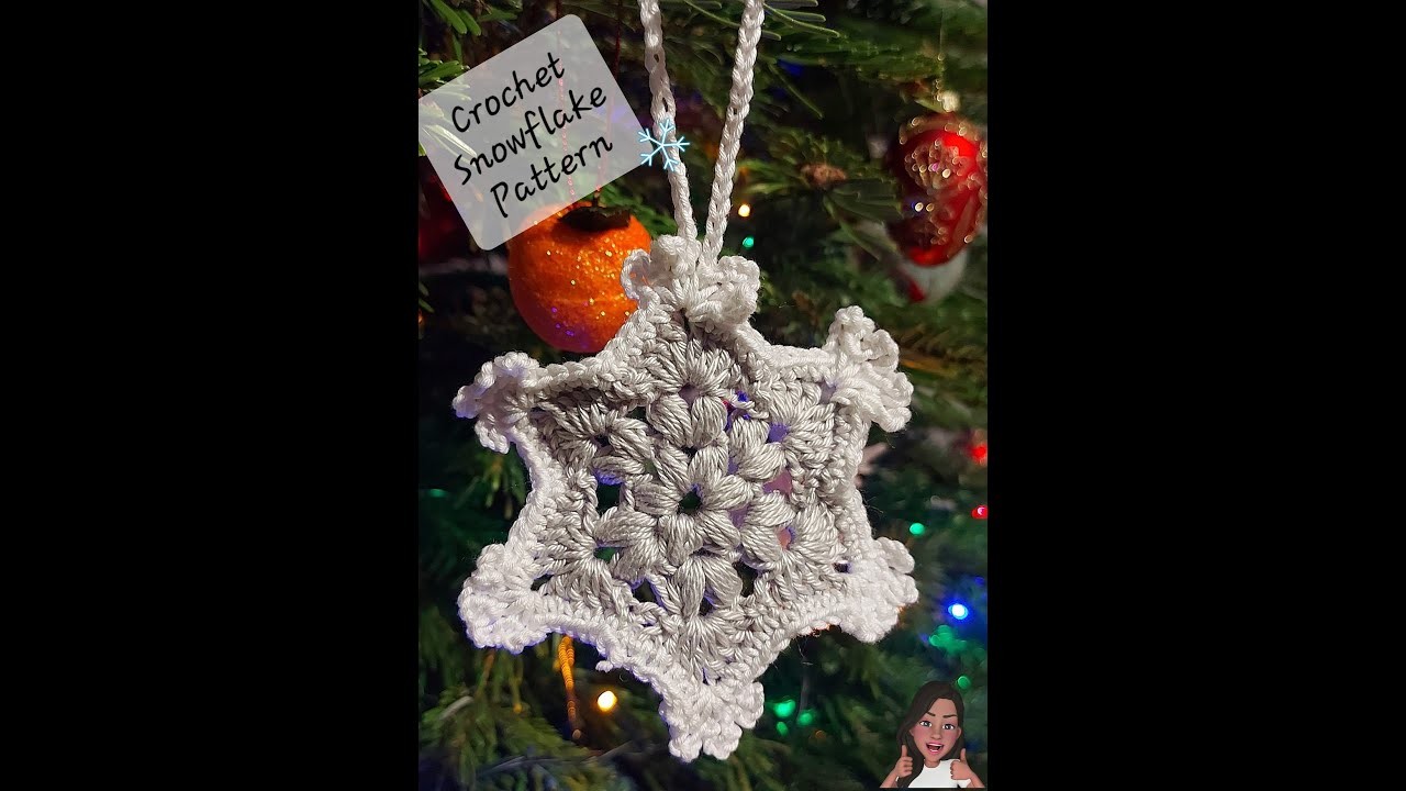Easy Crochet Snowflake tutorial