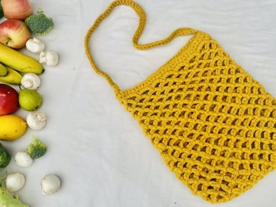 Easy MARKET BAG Crochet Tutorial