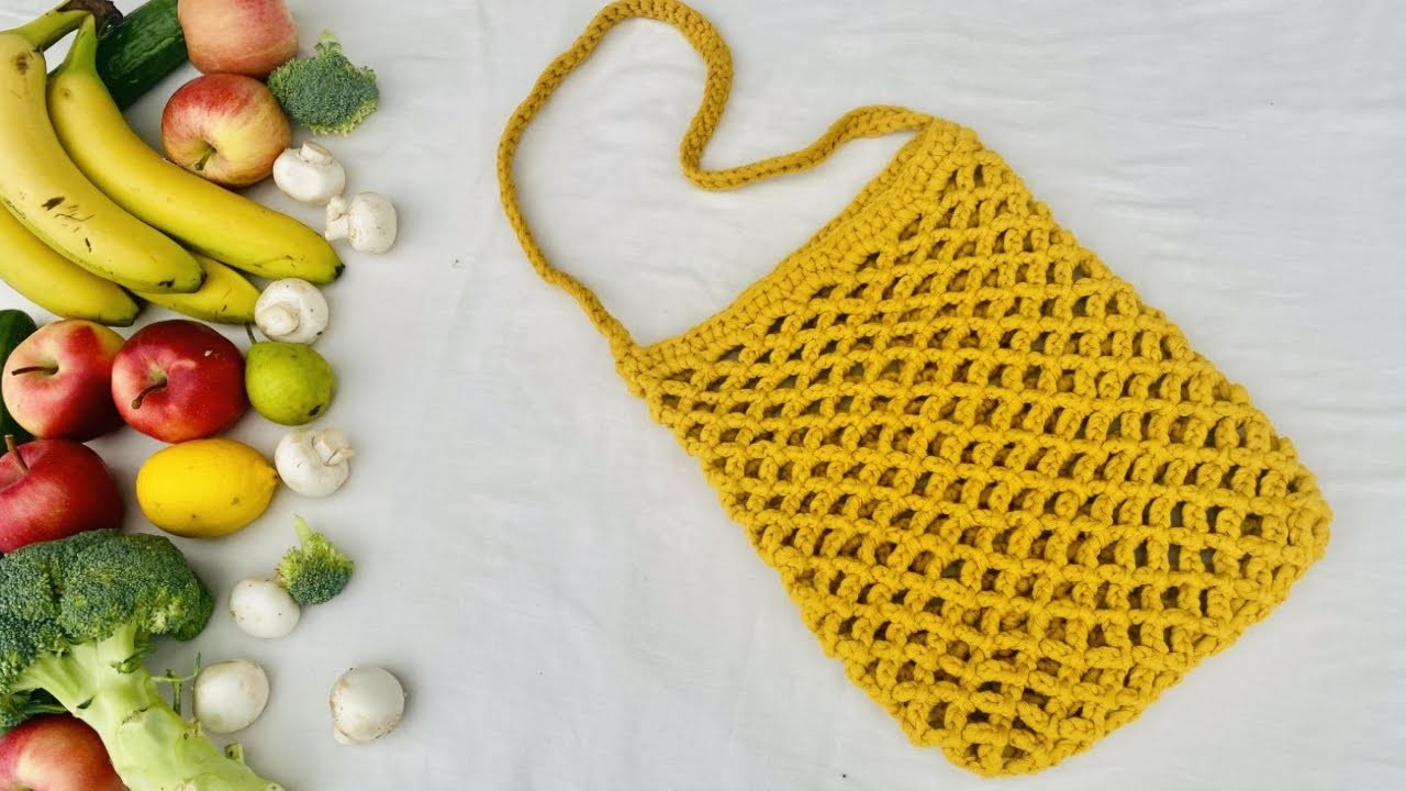 Easy MARKET BAG Crochet Tutorial