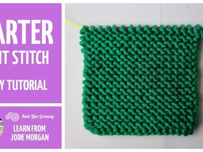 Garter Stitch Knitting For Beginners | How To Knit The Garter Stitch | Knitting Stitches