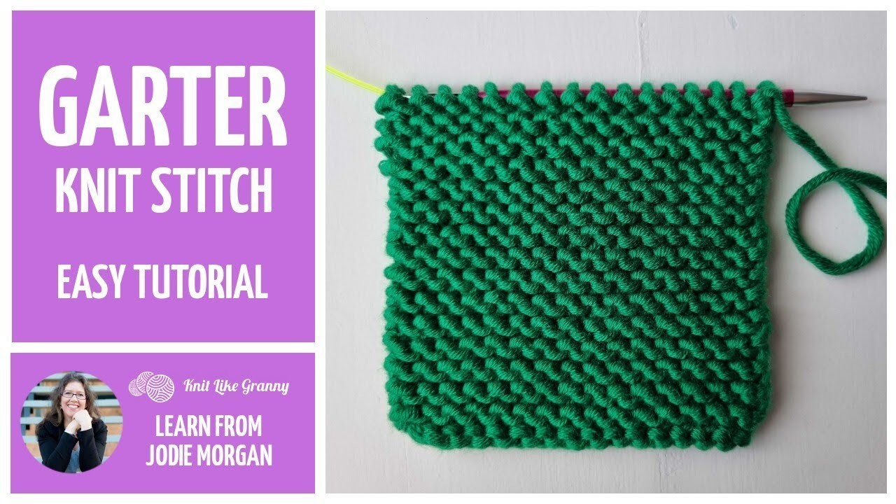 Garter Stitch Knitting For Beginners | How To Knit The Garter Stitch | Knitting Stitches