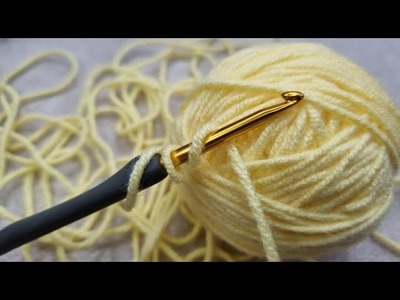 GREAT???? ???? Lemon color*Super easy Crochet Shawl ،Baby Blanket for beginners online tutorial