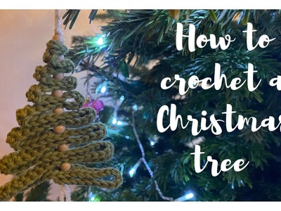 HOW TO CROCHET A CHRISTMAS TREE DECORATION : easy pattern. tutorial | DIY Christmas tree ornament