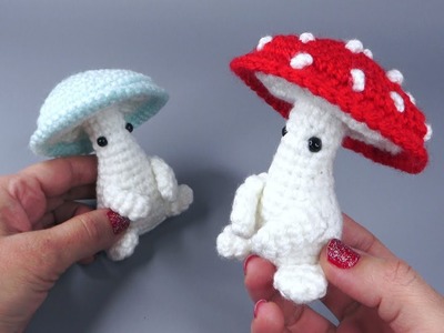 How To Crochet A Mushroom | Easy Amigurumi Mushroom