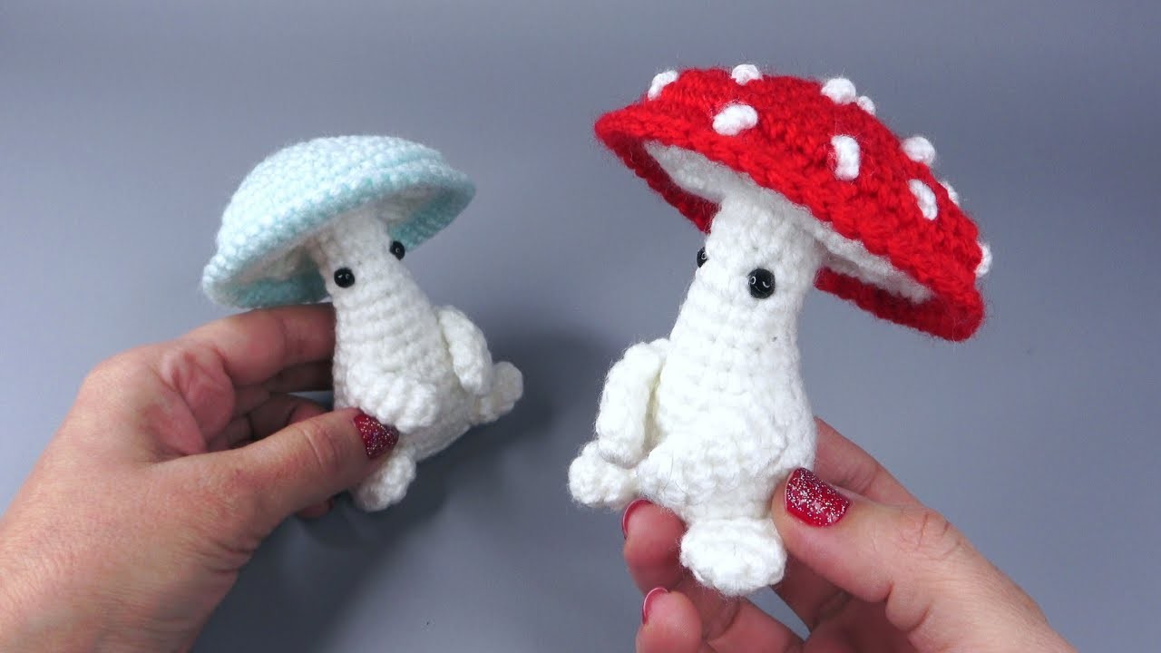 How To Crochet A Mushroom | Easy Amigurumi Mushroom