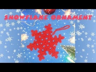 How to Crochet a Snowflake Ornament ❄️ in JUST 10 MINUTES! ???? Crochet for beginners ♥♥♥ Easy tutorial