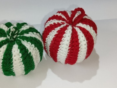 How to Crochet Christmas Ball Ornaments.Amigurumi Christmas Ornaments @inducreation15 #diy