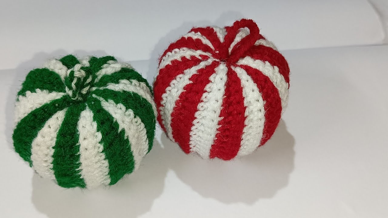 How to Crochet Christmas Ball Ornaments.Amigurumi Christmas Ornaments @inducreation15 #diy