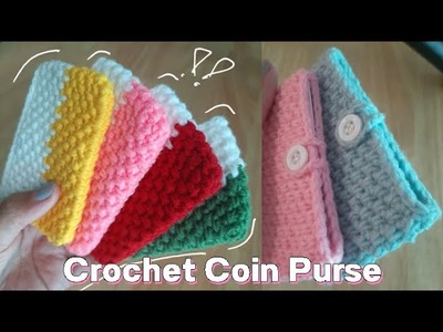 How to Crochet Coin Purse | Free Crochet Purse Patterns | Crochet Mini Bag | Knitting Love DIY | Ep1