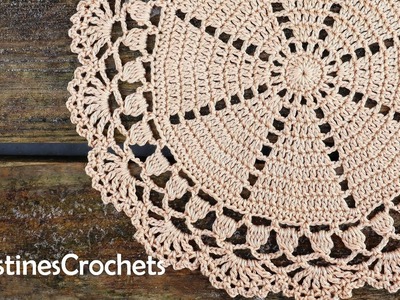 How To Crochet Easy Round Doily Placemat