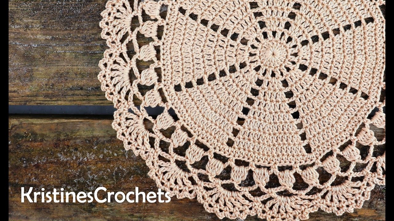 How To Crochet Easy Round Doily Placemat