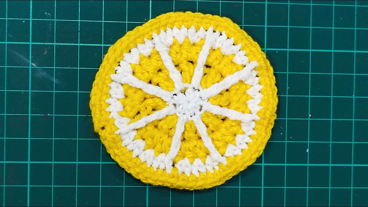 How to Crochet Lemon Slice | Free Crochet Pattern of Lemon Slice | Crochet Free Pattern