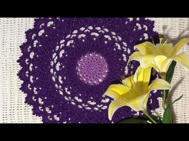 How to Crochet Splendid Doily Pattern Tutorial Part 5.5 (Rounds 29-34)????????