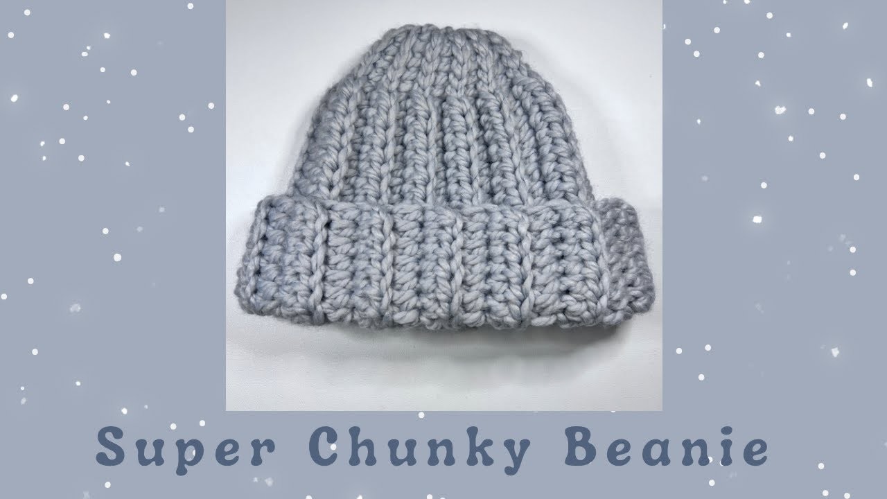How to crochet Super easy chunky beanie (: beginner friendly