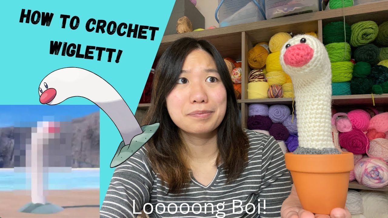 How to Crochet Wiglett from Pokemon Scarlet and Violet!