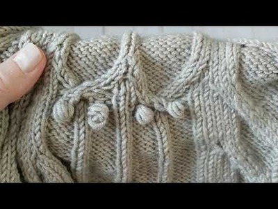 ???????? How to knit Left Right Twist on a Cable Pattern Sweater To Give the 3D Look