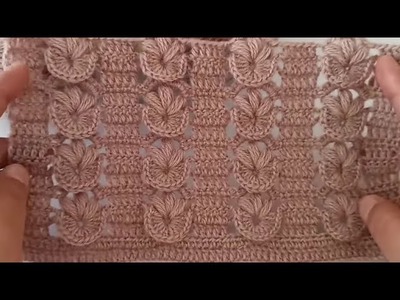 Incredible ???? perfect crochet pattern for shawls, blanket.Beauty of Crochet