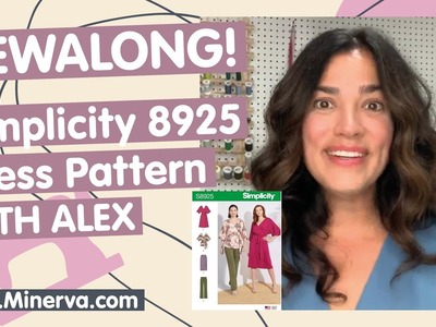 Minerva Sewalong Simplicity 8925 Wrap Dress