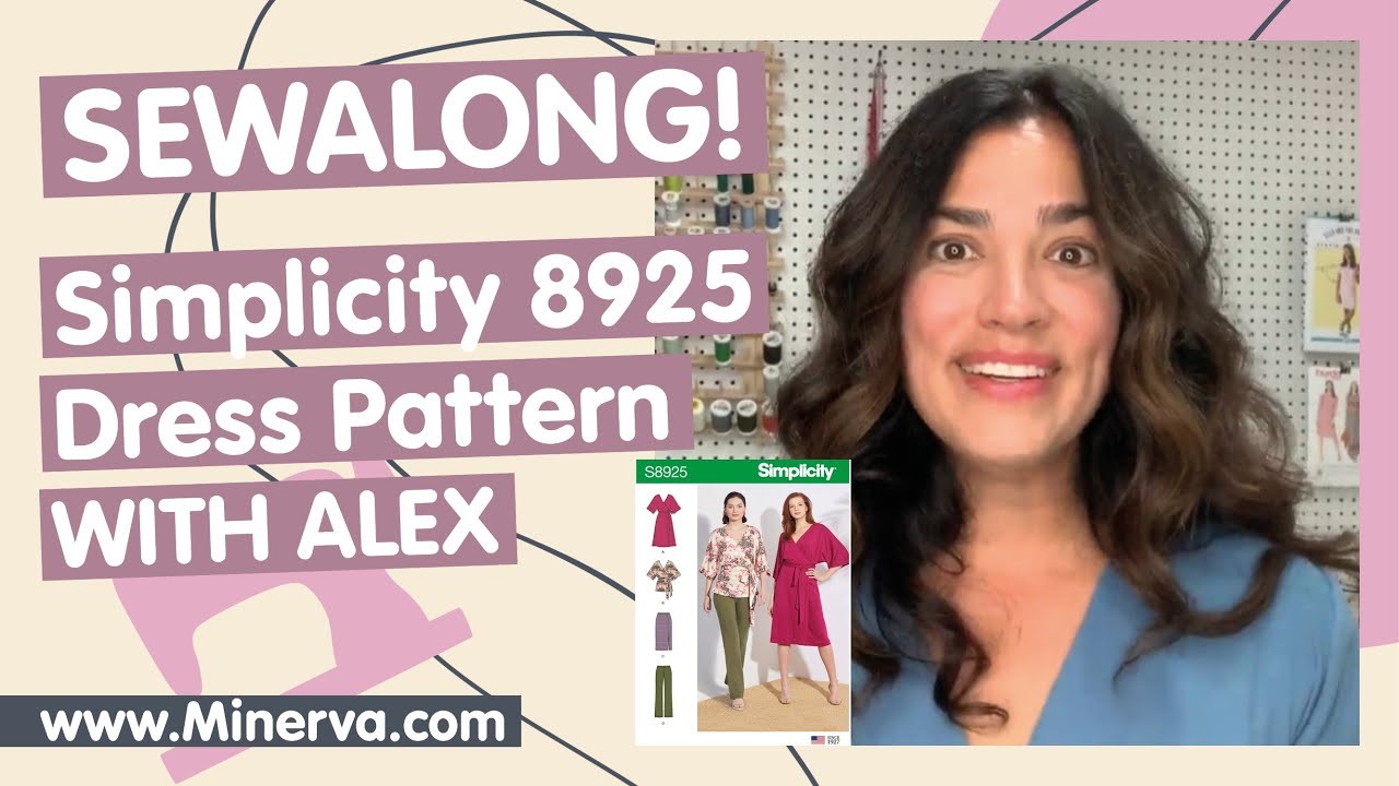 Minerva Sewalong Simplicity 8925 Wrap Dress