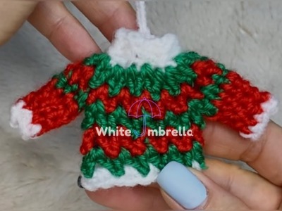 Mini Christmas Decoration????Sweater Ornament Crochet ????