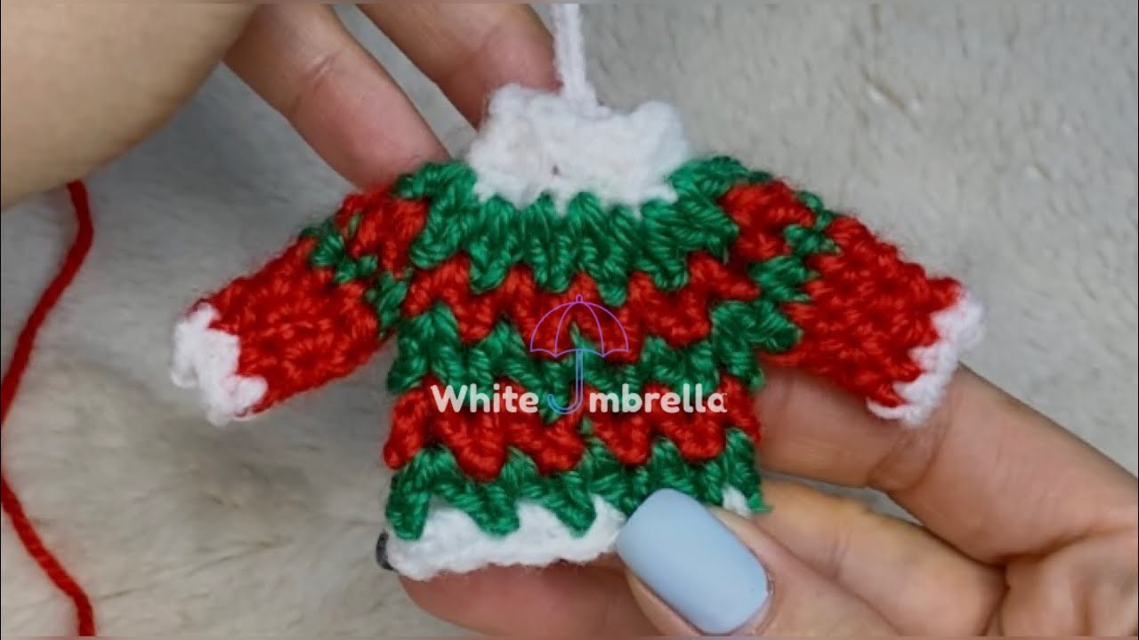 Mini Christmas Decoration????Sweater Ornament Crochet ????