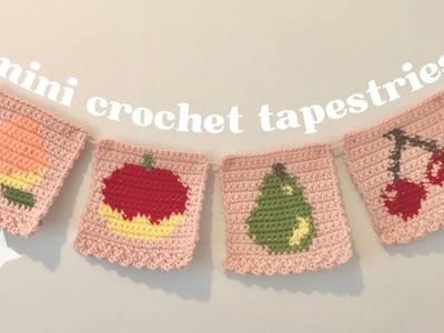 Mini crochet tapestries ???? tutorial, free patterns, and gift guide!