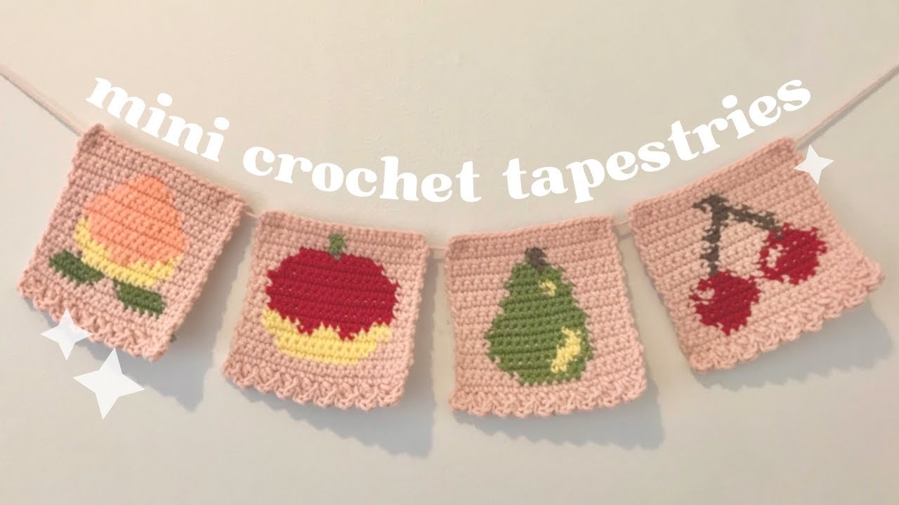 Mini crochet tapestries ???? tutorial, free patterns, and gift guide!