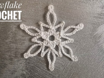 Snowflake Crochet Tutorial, Schneeflocke Häkeln Anleitung