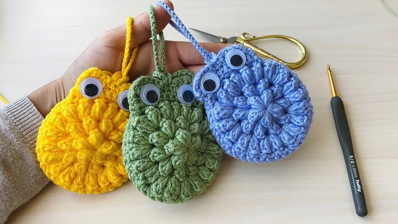 ????????the cutest frog. ???? belly wallet.knitted wallet.knitted wallet models