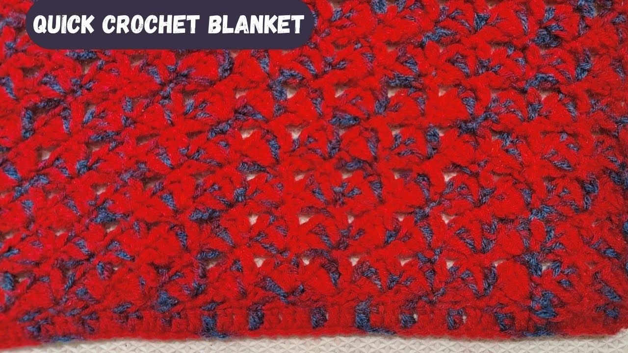 Two Row Repeat Quick Crochet Blanket Pattern