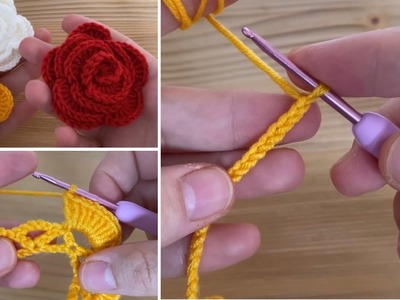 Wow Amazing !! you won't believe I did this. Very easy crochet rose motif making for beginners