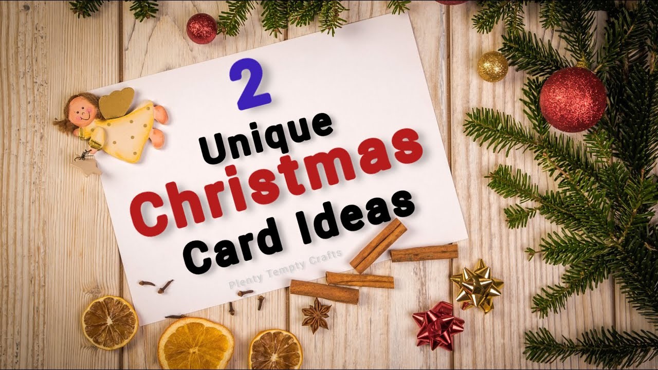2 Unique Christmas Card Ideas. DIY Christmas Greeting Card 2022.Easy Christmas Card Making Handmade