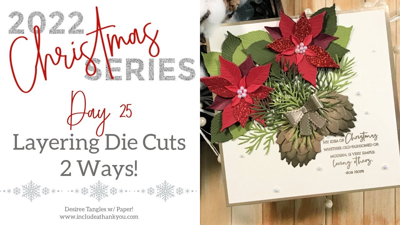 2022 Christmas Series | Day 25 | Honey Bee Stamps | Oh We Are Die Cutting! (Card Making Tutorial)